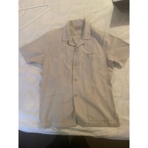 mens vintage safari short sleeve jacket XS (see measurements in photos)